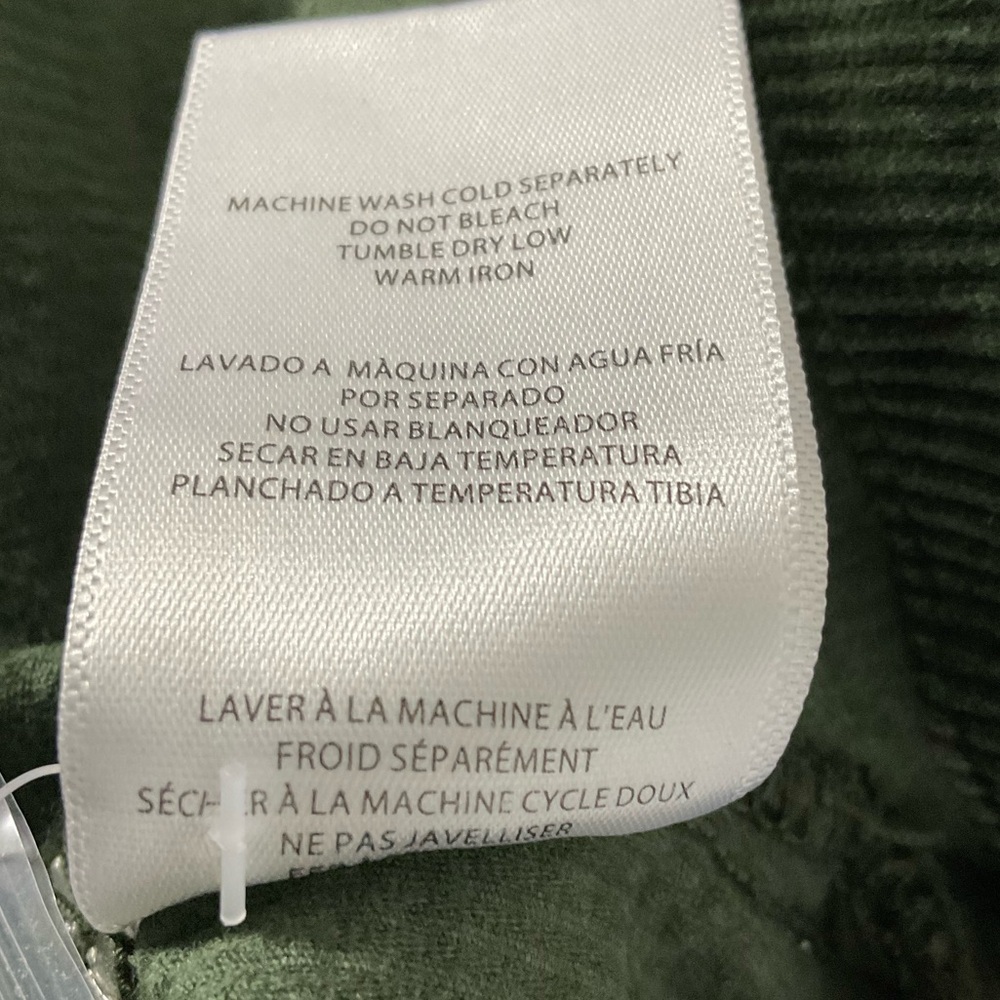 KUT From The Kloth Kyra Corduroy Trucker Jacket Green Large Style KJ46202 NWOT - Picture 13 of 14